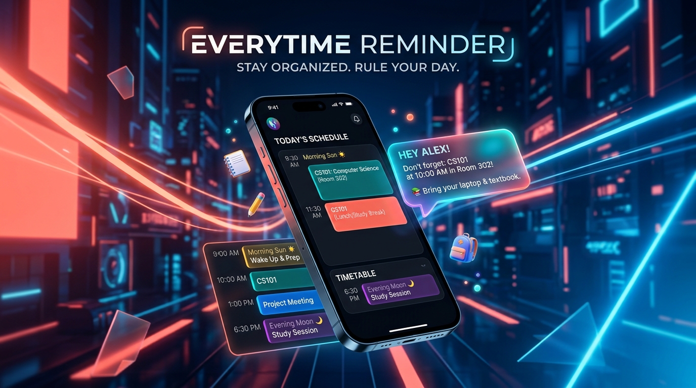 Everytime Reminder 앱 화면