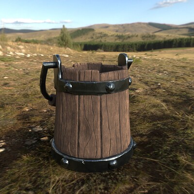 Medieval Bucket 3D