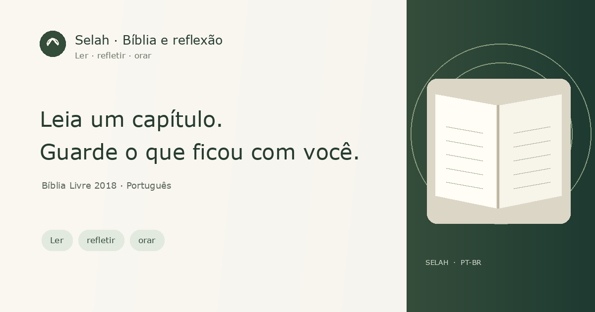Selah: Bíblia Livre 2018, marcadores e reflexões privadas